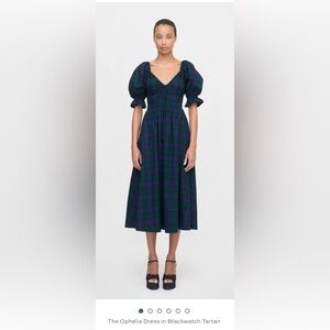 NWT Hill House Home Ophelia dress in Blackwatch Tartan Size Medium